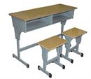 Adjustable school desk and chair