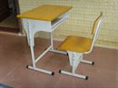 Adjustable school desk and chair